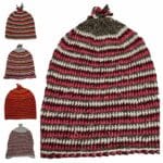 Azdwoolht 001 Unisex Moroccan Hand Knitted Wool Hats.100% Hand Knitted Wool.made In Morocco.