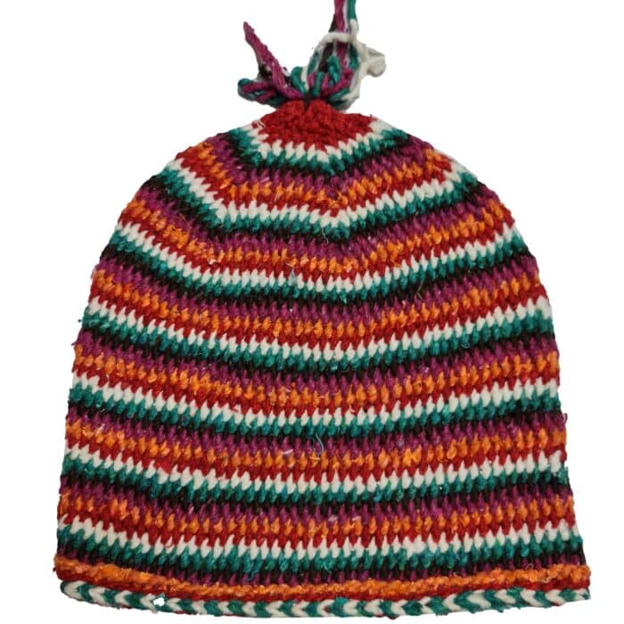 Azdwoolht 001 Unisex Moroccan Hand Knitted Wool Hats.100% Hand Knitted Wool.made In Morocco.(2)