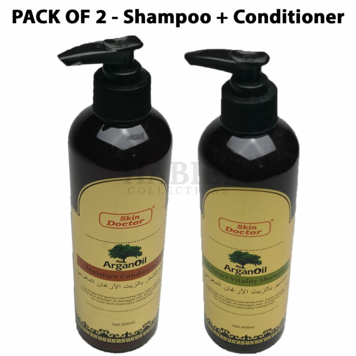 Skin Doctor Argan Oil Moisture Conditioner + Shampoo Set