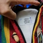 Baja 10 Luxury Burgundy Multicoloured Striped Moroccan Cashmere Wool Blend Baja Jerga Jacket (5)