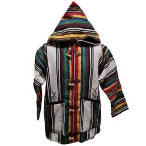 Baja 12 Luxury Multicoloured Striped Moroccan Cashmere Wool Blend Baja Jerga Jacket (3)