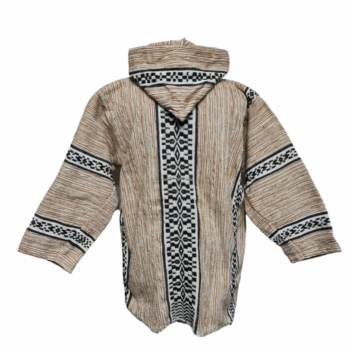 Bajamult 006 Moroccan Cashmere Wool Blend Beige Hooded Baja Jacket 1837142