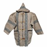 Bajamult 006 Moroccan Cashmere Wool Blend Beige Hooded Baja Jacket 1837143