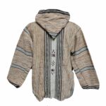 Bajamult 007 Moroccan Cashmere Wool Blend Beige Hooded Baja Jacket (52)