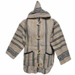 Bajamult 010 Moroccan Cashmere Wool Blend Beige Hooded Baja Jacket (62)