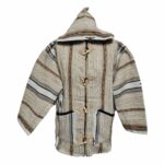 Bajamult 014 Moroccan Cashmere Wool Blend Beige Hooded Baja Jacket 202115