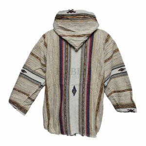 Bajamult 014 Moroccan Cashmere Wool Blend Beige Hooded Baja Jacket 202504