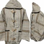 Bajamult 029 Moroccan Cashmere Wool Blend Beige Hooded Baja Jacket 220115