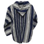 Bajawpc 99 Luxury Blue Multi Striped Moroccan Cashmere Wool Blend Baja Jerga Jacket With Zipper (3)