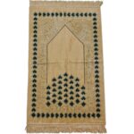 Baraka 006 New Safa Islamic Floral Design Prayer Mat From Turkey Turquise