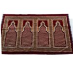 Baraka4ppldes2 Extra Large Maroon Grey Islamic Prayer Mat Musalla (4 To 5 People) (9)