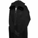 Bgmncshwl 001 Men’s Cashmere Wool Thick Black Long Sleeve Moroccan Hooded Thobe Jubba Djellaba (4)