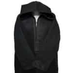 Bgmncshwl 001 Men’s Cashmere Wool Thick Black Long Sleeve Moroccan Hooded Thobe Jubba Djellaba (7)