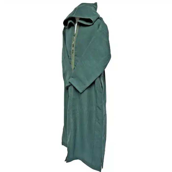 Bgmncshwl 001 Men's Cashmere Wool Thick Green Hooded Long Sleeve Moroccan Thobe Jubba Djellaba (3)