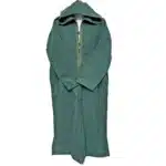 Bgmncshwl 001 Men's Cashmere Wool Thick Green Hooded Long Sleeve Moroccan Thobe Jubba Djellaba (4)