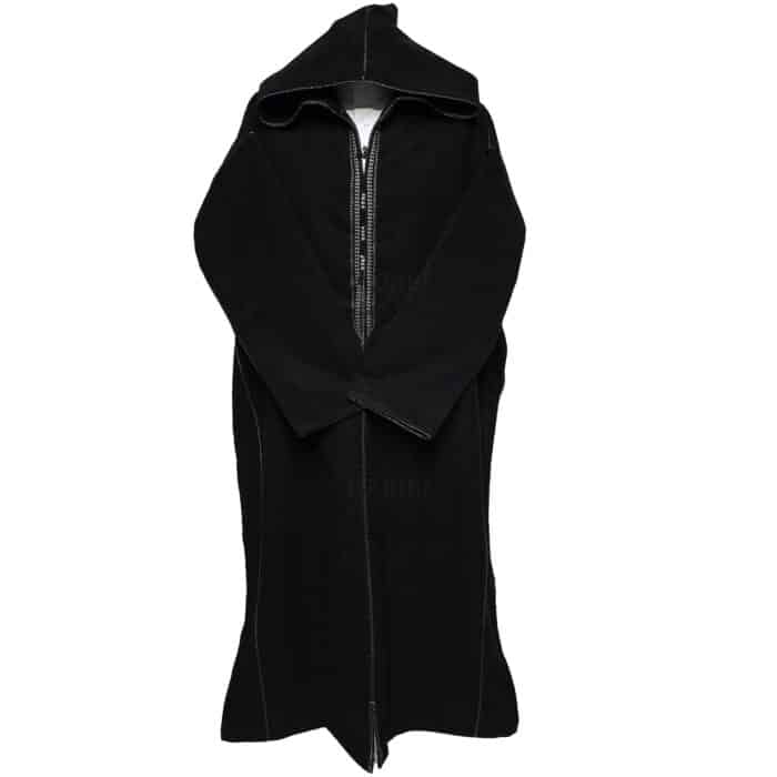 Bgmncshwl 0031 Men’s Cashmere Wool Thick Black Long Sleeve Moroccan Hooded Thobe Jubba Djellaba (14)