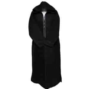 Bgmncshwl 0041 Men’s Cashmere Wool Thick Black Long Sleeve Moroccan Hooded Thobe Jubba Djellaba (6)