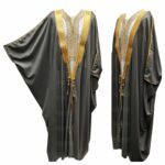 Bishtjum 004c Men’s Long Sleeves Arabian Bisht Olive Cloak Arab Dress Thobe Islam Robe Eid