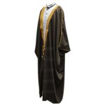 Bishtjum 005d Men’s Long Sleeve Arabian Bisht Olive Cloak Arab Dress Thobe Islam Robe Eid 233423 (2)