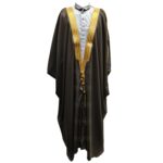 Bishtjum 005d Men’s Long Sleeve Arabian Bisht Olive Cloak Arab Dress Thobe Islam Robe Eid 233423 (4)