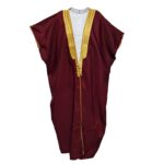 Bishtshlv 006 Men's Premium Short Sleeve Arabian Bisht Burgundy Cloak Arab Dress Thobe Islam Robe Eid 091055