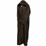 Brwnplystrhd 222 Men's Moroccan Brown Hooded Thobe Jubba Djellaba (48)