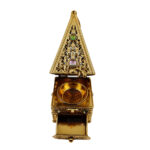 Bakhgld0744 Metal Gold Incense Bakhoor Burner High Quality Magnetic Top 0619 185824