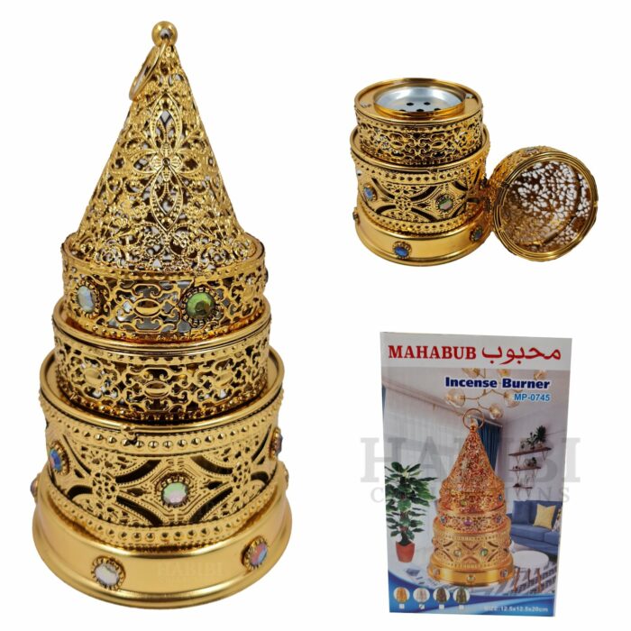 Bakhgld0745 Metal Incense Burner, Bakhoor Burner High Quality Magnetic Top 06 19t215232.080