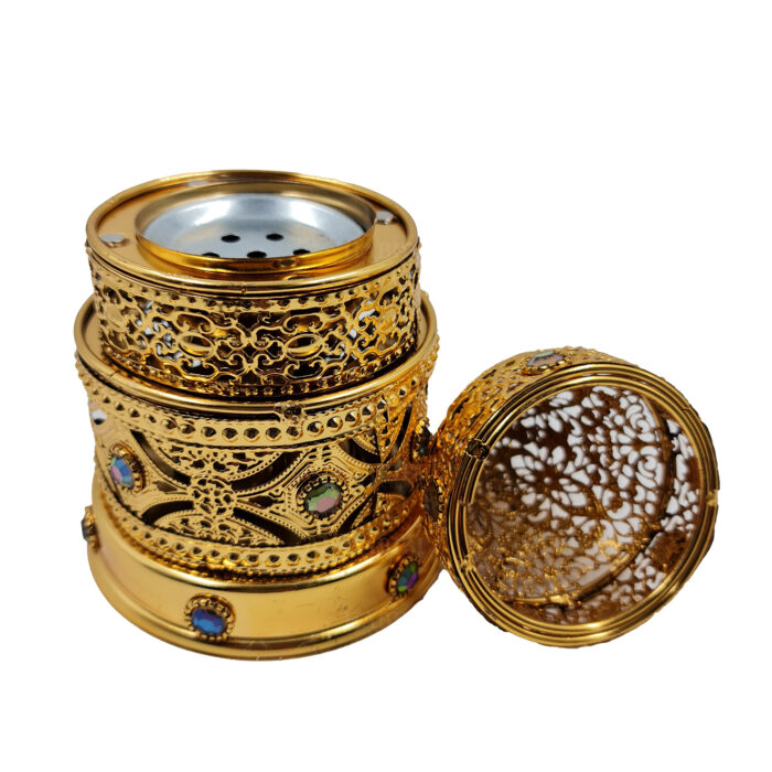 Bakhgld0745 Metal Incense Burner, Bakhoor Burner High Quality Magnetic Top0619 201033