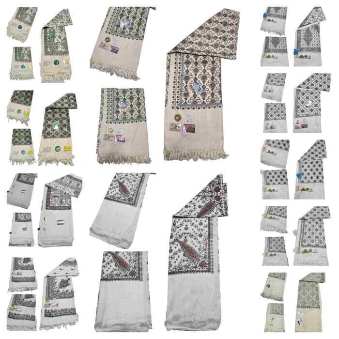 Beautiful Quality Kashmiri Embroidered Shawl Parna Chadar 80x 42