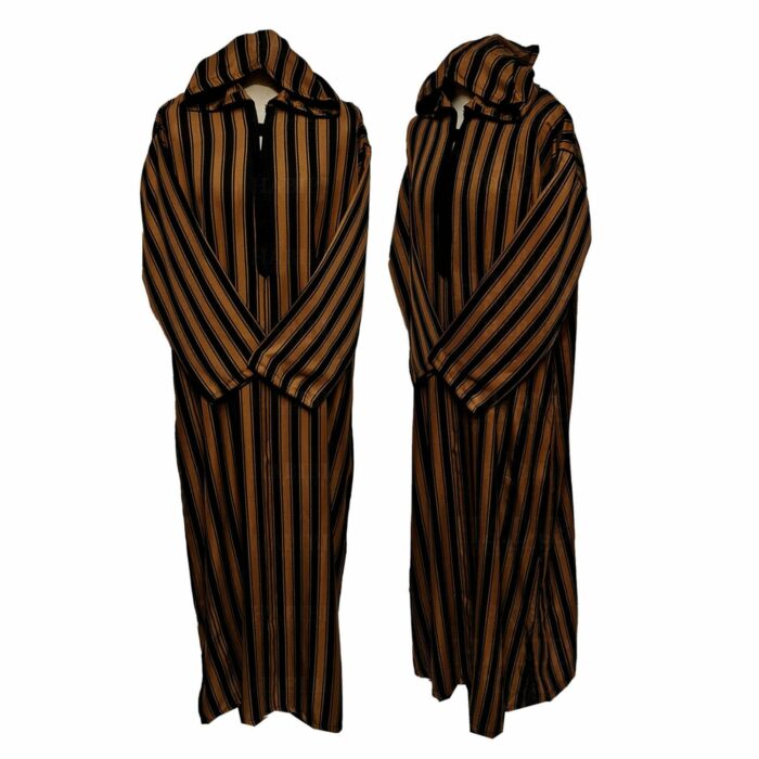 Vsml Hood 003 Mens Moroccan Long Sleeve Stripe Jubba Thobe 04 24t182401.561