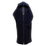 Cashwl 001 Habibicollections Mens Moroccan Cashmere Wool Thobe Jubba Hooded Long Sleeve Img5 Navy