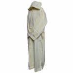 Cmwcrm 001 Cream Striped Moroccan Cashmere Wool Blend Hooded Thobe Habibi Collections 141948