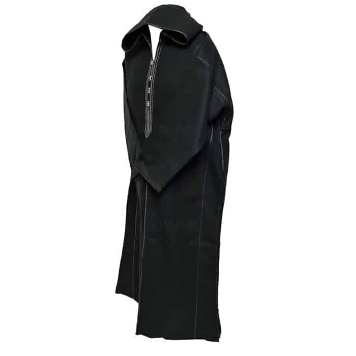 Cshmrewpc 0024b Moroccan Super Warm Cashmere Wool Blend Black Hooded Thobe Djellaba (21)