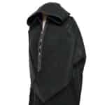 Cshmrewpc 0024b Moroccan Super Warm Cashmere Wool Blend Black Hooded Thobe Djellaba (22)