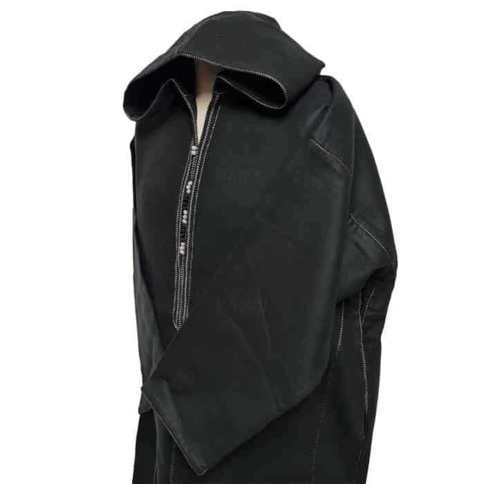 Cshmrewpc 0024b Moroccan Super Warm Cashmere Wool Blend Black Hooded Thobe Djellaba (22)