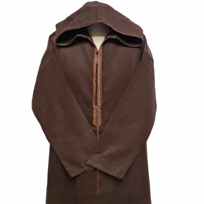 Cshmrewpc 50cc Moroccan Super Warm Cashmere Wool Blend Brown Hooded Thobe Djellaba (7)
