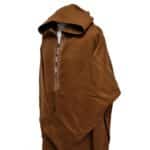 Cshmrwlplus 1pc008 Plus Size Super Warm Brown Moroccan Winter Cashmere Wool Blend Hooded Thobe Djellaba (2)