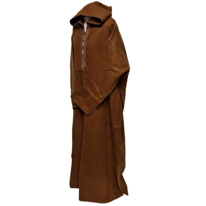 Cshmrwlplus 1pc008 Plus Size Super Warm Brown Moroccan Winter Cashmere Wool Blend Hooded Thobe Djellaba (3)