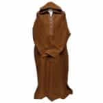 Cshmrwlplus 1pc008 Plus Size Super Warm Brown Moroccan Winter Cashmere Wool Blend Hooded Thobe Djellaba (4)