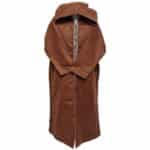 Cshmrwool 1pc003 Moroccan Super Warm Cashmere Wool Blend Brown Hooded Thobe Djellaba(10)