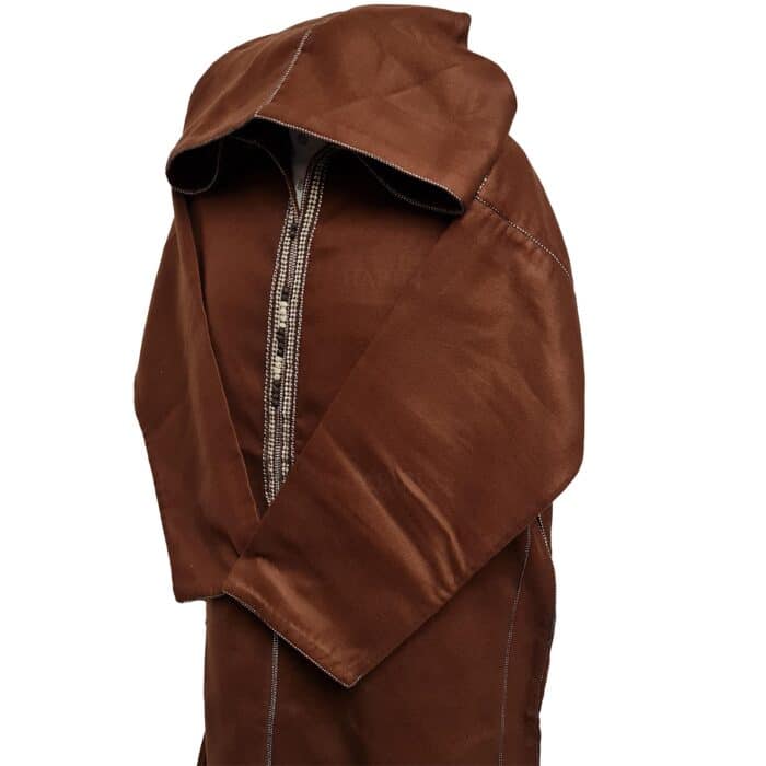 Cshmrwool 1pc003 Moroccan Super Warm Cashmere Wool Blend Brown Hooded Thobe Djellaba(8)