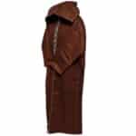 Cshmrwool 1pc003 Moroccan Super Warm Cashmere Wool Blend Brown Hooded Thobe Djellaba(9)