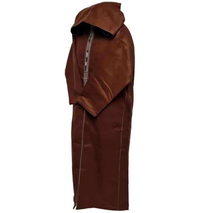 Cshmrwool 1pc003 Moroccan Super Warm Cashmere Wool Blend Brown Hooded Thobe Djellaba(9)