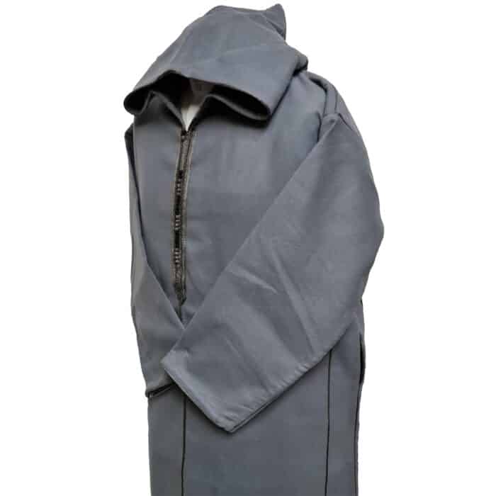 Cshmrwool 1pc006 Moroccan Super Warm Cashmere Wool Blend Grey Hooded Thobe Djellaba(7)