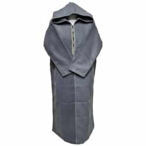 Cshmrwool 1pc007 Moroccan Super Warm Cashmere Wool Blend Grey Hooded Thobe Djellaba (5)