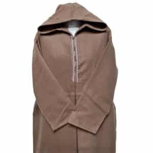 Cshmrwool Nwe002 Moroccan Super Warm Cashmere Wool Blend Beige Hooded Thobe Djellaba (2)