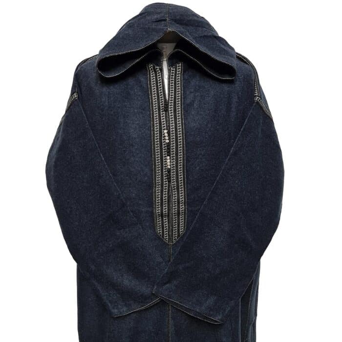 Cshmrwool Sea009 Moroccan Super Warm Cashmere Wool Blend Navy Blue Hooded Thobe Jubba Djellaba (3)