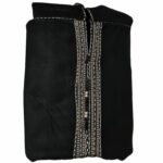Cshwl 002 Black Moroccan Cashmere Wool Blend Hooded Thobe Habibi Collections (59)