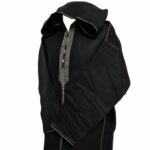 Cshwl 002 Black Moroccan Cashmere Wool Blend Hooded Thobe Habibi Collections (61)